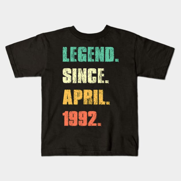 Legend Since April 1992 32Th 32 Kids T-Shirt by Ro Go Dan